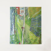 ビンセント・ヴァン・ゴッホ – キャリッジ&トレイン付き風景 タペストリー (正面)