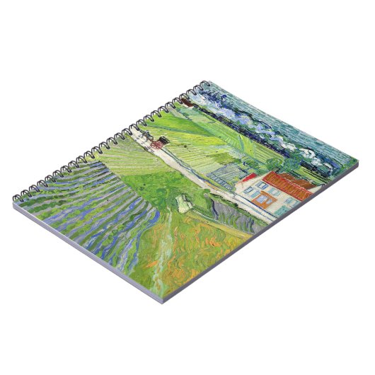 ビンセント・ヴァン・ゴッホ – キャリッジ&トレイン付き風景 ノートブック (左側)