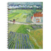 ビンセント・ヴァン・ゴッホ – キャリッジ&トレイン付き風景 ノートブック (正面)