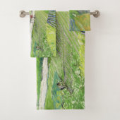 ビンセント・ヴァン・ゴッホ – キャリッジ&トレイン付き風景 バスタオルセット (インサイチュ)