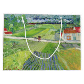 ビンセント・ヴァン・ゴッホ – キャリッジ&トレイン付き風景 ラージペーパーバッグ (裏面)