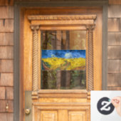 ビンセント・ヴァン・ゴッホ – クロースとウィートフィールド ウィンドウサイン (ホームデコレーション)