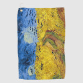 ビンセント・ヴァン・ゴッホ – クロースとウィートフィールド ゴルフタオル (正面)