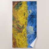 ビンセント・ヴァン・ゴッホ – クロースとウィートフィールド ビーチタオル (正面)