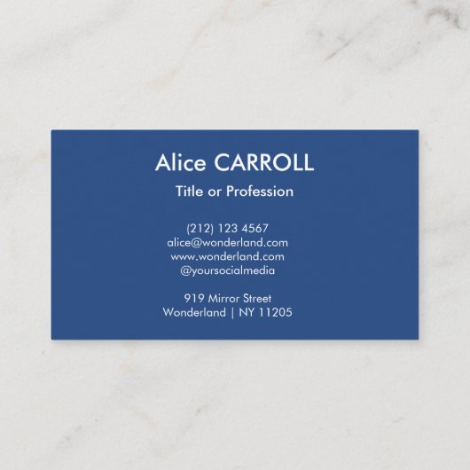 ビンセント・ヴァン・ゴッホ – クロースとウィートフィールド 名刺 (裏面)