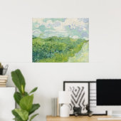 ビンセント・ヴァン・ゴッホ・グリーン小麦畑 ポスター (ホームオフィス)