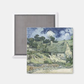 ビンセント・ヴァン・ゴッホ・コルデビルの茅葺きコテージ マグネット (正面/裏面)