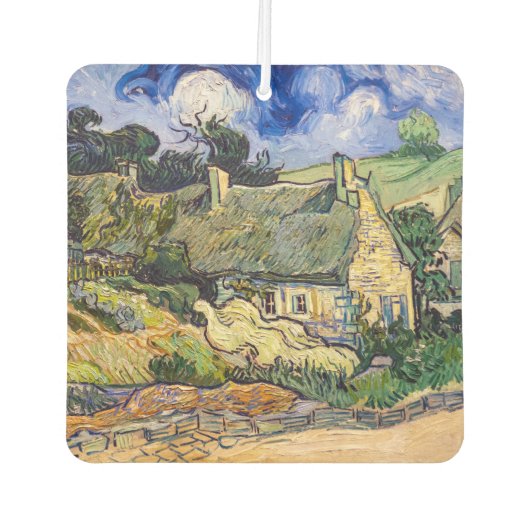 ビンセント・ヴァン・ゴッホ – コルデビルの草葺きコテージ カーエアーフレッシュナー (正面)
