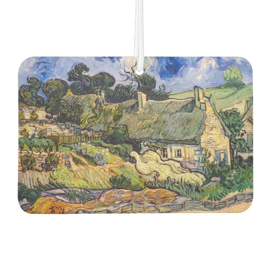 ビンセント・ヴァン・ゴッホ – コルデビルの草葺きコテージ カーエアーフレッシュナー (正面)
