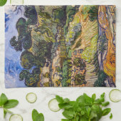 ビンセント・ヴァン・ゴッホ – コルデビルの草葺きコテージ キッチンタオル (折り畳み)