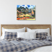 ビンセント・ヴァン・ゴッホ – コルデビルの草葺きコテージ キャンバスプリント (インサイチュ (寝室))