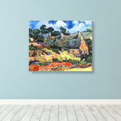 ビンセント・ヴァン・ゴッホ – コルデビルの草葺きコテージ キャンバスプリント (インサイチュ (ウッドフロア))