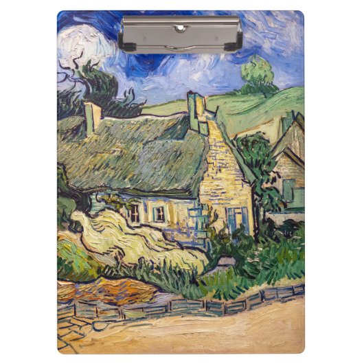 ビンセント・ヴァン・ゴッホ – コルデビルの草葺きコテージ クリップボード (正面)
