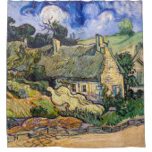 ビンセント・ヴァン・ゴッホ – コルデビルの草葺きコテージ シャワーカーテン (正面)