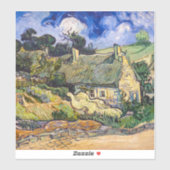 ビンセント・ヴァン・ゴッホ – コルデビルの草葺きコテージ シール (シート)