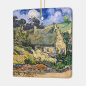 ビンセント・ヴァン・ゴッホ – コルデビルの草葺きコテージ セラミックオーナメント (左)
