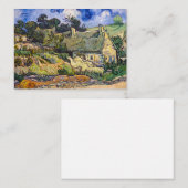 ビンセント・ヴァン・ゴッホ – コルデビルの草葺きコテージ ノートカード (正面/裏面)