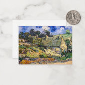 ビンセント・ヴァン・ゴッホ – コルデビルの草葺きコテージ ノートカード (正面/裏面インサイチュ)