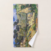 ビンセント・ヴァン・ゴッホ – コルデビルの草葺きコテージ バスタオルセット (ハンドタオル)