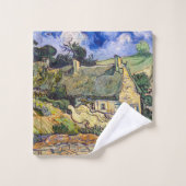 ビンセント・ヴァン・ゴッホ – コルデビルの草葺きコテージ バスタオルセット (ウォッシュタオル)
