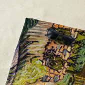 ビンセント・ヴァン・ゴッホ – コルデビルの草葺きコテージ ビーチタオル (インサイチュ)