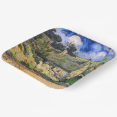 ビンセント・ヴァン・ゴッホ – コルデビルの草葺きコテージ ペーパープレート (傾斜あり)