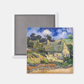 ビンセント・ヴァン・ゴッホ – コルデビルの草葺きコテージ マグネット (正面/裏面)