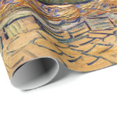 ビンセント・ヴァン・ゴッホ – コルデビルの草葺きコテージ ラッピングペーパー (ロールコーナー)