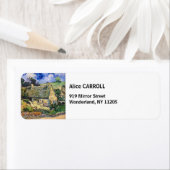 ビンセント・ヴァン・ゴッホ – コルデビルの草葺きコテージ ラベル (インサイチュ)