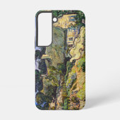 ビンセント・ヴァン・ゴッホ – コルデビルの草葺きコテージ SAMSUNG GALAXYケース (裏面)