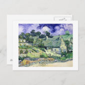 ビンセント・ヴァン・ゴッホ |コーデビルの茅葺きコテージ ポストカード (正面/裏面)