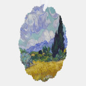 ビンセント・ヴァン・ゴッホ – サイプレス付き小麦畑 オーナメントカード (右)