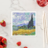 ビンセント・ヴァン・ゴッホ – サイプレス付き小麦畑 スタンダードカクテルナプキン (インサイチュ)