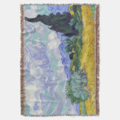 ビンセント・ヴァン・ゴッホ – サイプレス付き小麦畑 スローブランケット (正面縦)