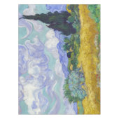 ビンセント・ヴァン・ゴッホ – サイプレス付き小麦畑 テーブルクロス (正面)