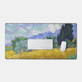 ビンセント・ヴァン・ゴッホ – サイプレス付き小麦畑 デスクマット (キーボード&マウス)