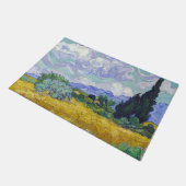 ビンセント・ヴァン・ゴッホ – サイプレス付き小麦畑 ドアマット (アングル)