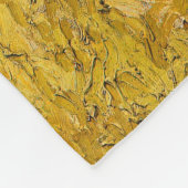 ビンセント・ヴァン・ゴッホ – サイプレス付き小麦畑 フリースブランケット (角)