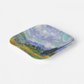 ビンセント・ヴァン・ゴッホ – サイプレス付き小麦畑 ペーパープレート (傾斜あり)