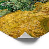 ビンセント・ヴァン・ゴッホ – サイプレス付き小麦畑 ポスター (角)