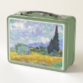 ビンセント・ヴァン・ゴッホ – サイプレス付き小麦畑 メタルランチボックス (裏面)