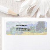 ビンセント・ヴァン・ゴッホ – サイプレス付き小麦畑 ラベル (インサイチュ)