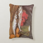 ビンセント・ヴァン・ゴッホ – サバ、レモン、トマト アクセントクッション (裏面(縦))