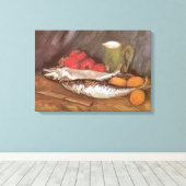 ビンセント・ヴァン・ゴッホ – サバ、レモン、トマト キャンバスプリント (インサイチュ (ウッドフロア))