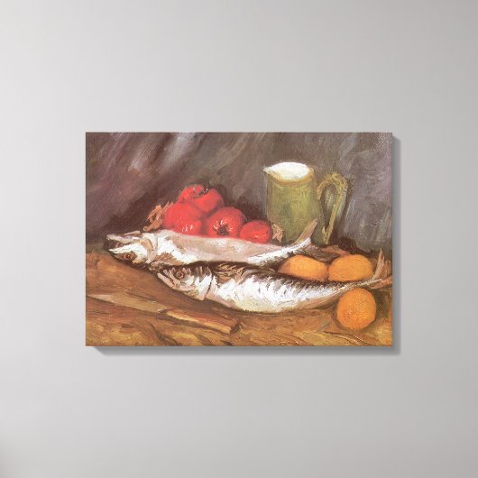 ビンセント・ヴァン・ゴッホ – サバ、レモン、トマト キャンバスプリント (正面)