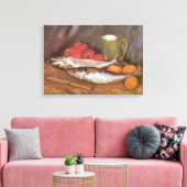 ビンセント・ヴァン・ゴッホ – サバ、レモン、トマト キャンバスプリント (インサイチュ (リビング))