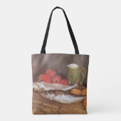 ビンセント・ヴァン・ゴッホ – サバ、レモン、トマト トートバッグ (裏面)