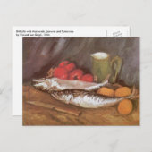 ビンセント・ヴァン・ゴッホ – サバ、レモン、トマト ポストカード (正面/裏面)