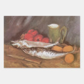 ビンセント・ヴァン・ゴッホ – サバ、レモン、トマト ラッピングペーパーシート (正面2)