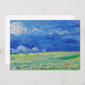 ビンセント・ヴァン・ゴッホ – サンダークラウドの下のホィートフィールド サンキューカード (正面/裏面)